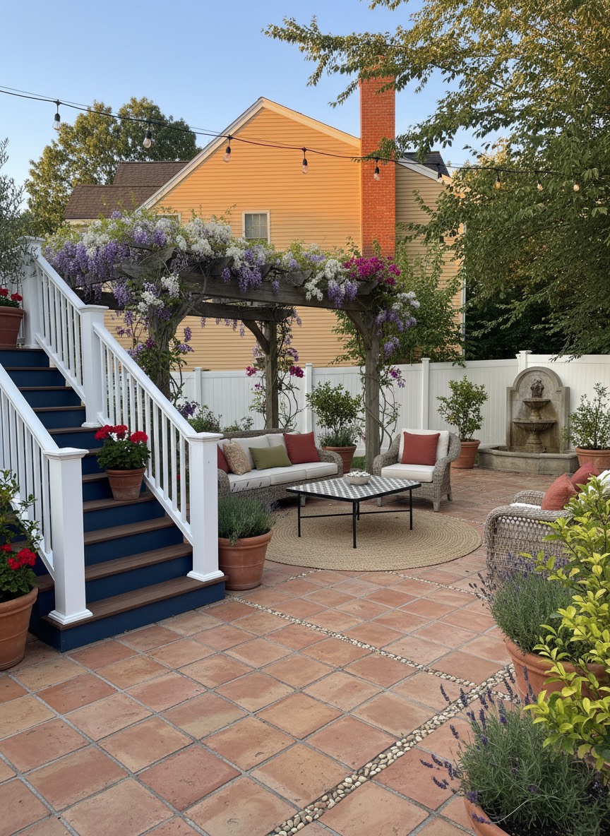 After backyard mediterranean